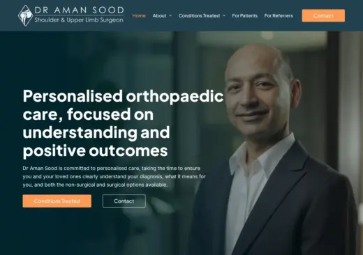 Dr Aman Sood website homepage