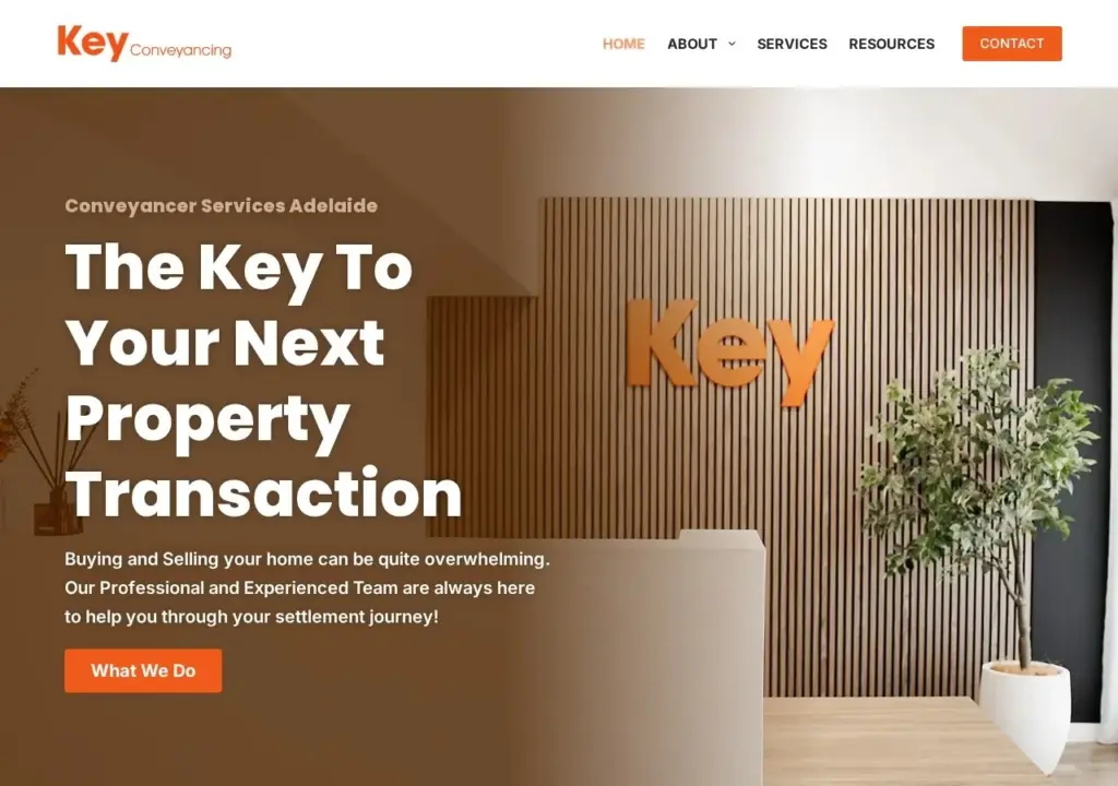 The new Key Conveyancing website