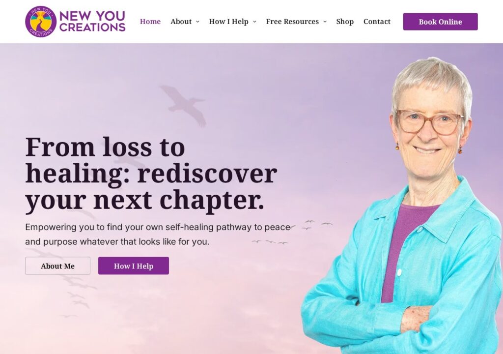 The new New You Creations website